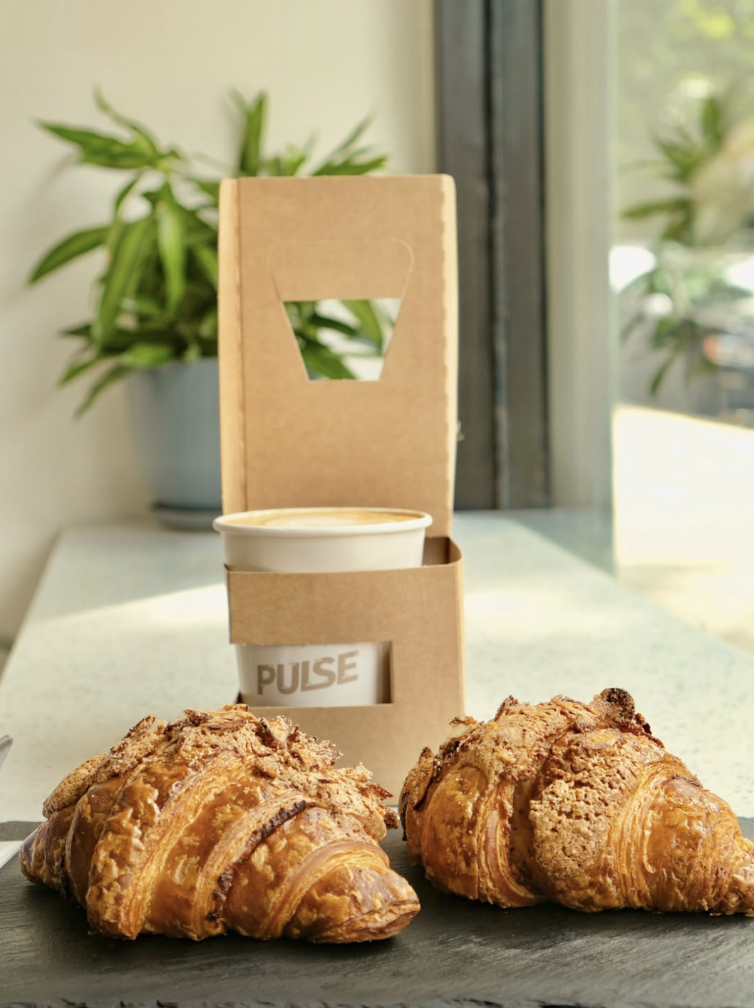 Pulse Coffee pastry and drink